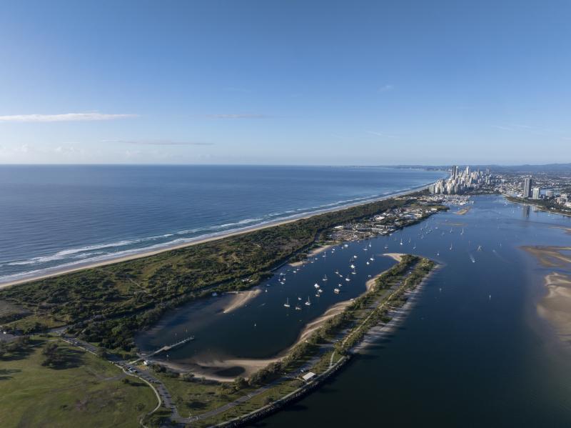 Still Water at the Spit (Gold Coast stock photo)