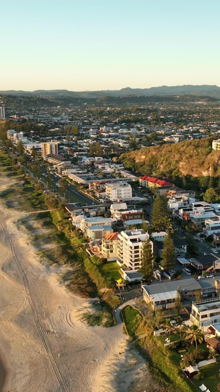 Miami Golden Hour (Gold Coast stock video)
